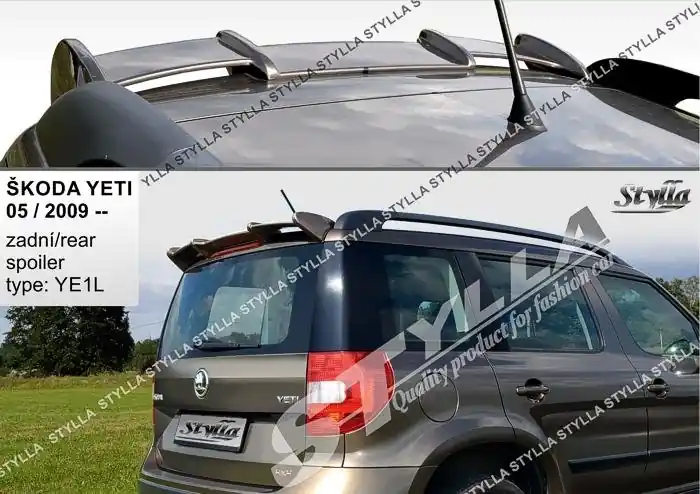 Střešní spoiler - stříška Škoda Yeti (2009 - 2017) - Stylla YE1L Akce