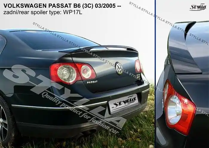 Dokud Zásoby Vydrží Zadní spoiler kufru Volkswagen Passat B6 Sedan (2005 - 2010) - Stylla WP17L