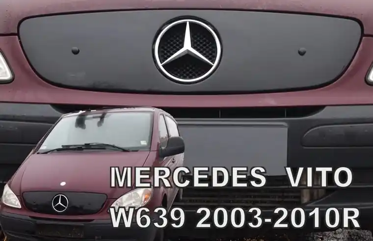 Finální Výprodej Zimní clona Mercedes Benz Vito II (2003 - 2010) na masku chladiče - Heko