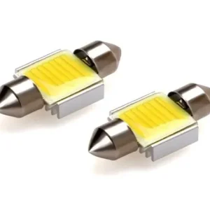 COB LED sufitové žárovky s chladičem COB LED - délka 36 mm - bílá (2 ks) Akční Cena