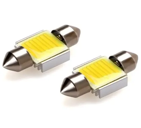 COB LED sufitové žárovky s chladičem COB LED - délka 36 mm - bílá (2 ks) Akční Cena