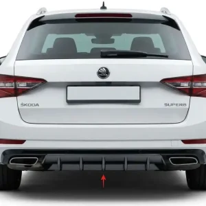 Nakupujte Hned Difuzor zadního nárazníku Škoda Superb III (2015 - 2024) černý MILOTEC