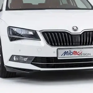 Levný Spoilery předního nárazníku Škoda Superb III (2015 - 2019) černé MILOTEC