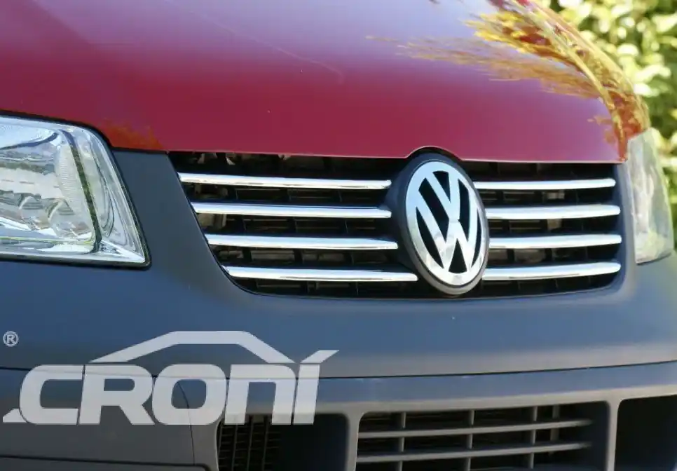 Nerezové lišty na přední masku Volkswagen T5.1 Facelift (2009 - 2015) - sada 8 ks - Croni Cenový Hit