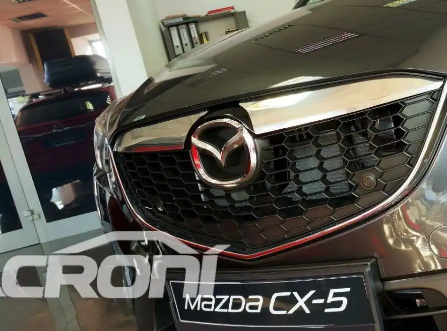 Novinka Nerezové lišty na přední masku Mazda CX-5 I (2011 - 2014) - sada 2 ks - Croni
