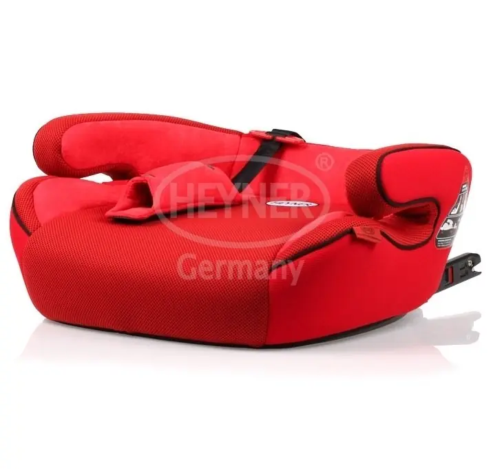 Podsedák Heyner SafeUpFix Comfort XL 22-36 kg Racing Red - se systémem ISOFIX Nová Kolekce