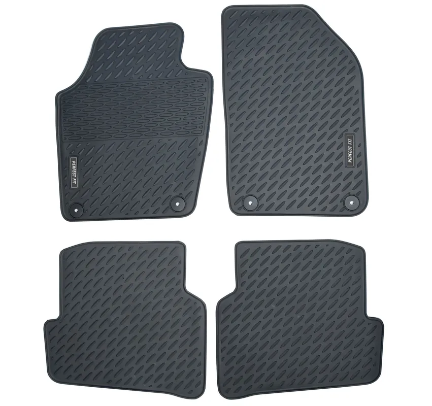 Vysoce Kvalitní Gumové koberce Škoda Fabia III (2014 - 2022) s fixací COMPASS PERFECT FIT