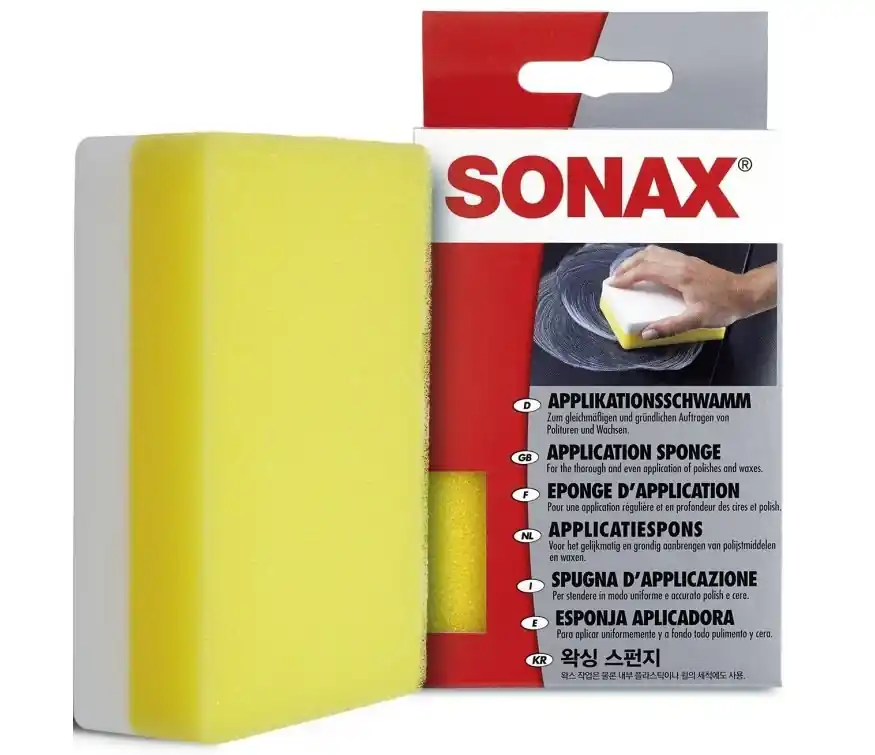 Aplikační houbička k nanášení leštěnky na lak Sonax Značkový