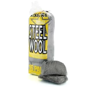 Must-Have Ocelová vlna pro leštění kovů ALLSTAR Super Fine Steel Wool, super jemná, 16 ks