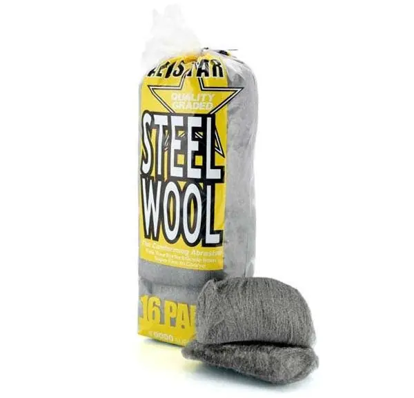 Must-Have Ocelová vlna pro leštění kovů ALLSTAR Super Fine Steel Wool, super jemná, 16 ks