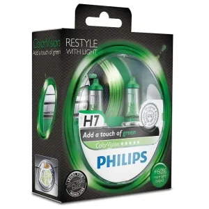 Speciální Cena Žárovky H7 Philips ColorVision GREEN (DUO BOX 2 ks)