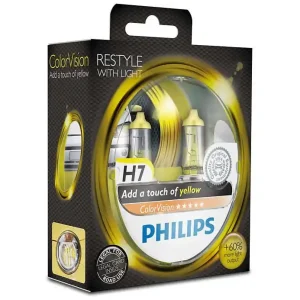 Akční Cena Žárovky H7 Philips ColorVision YELLOW (DUO BOX 2 ks)