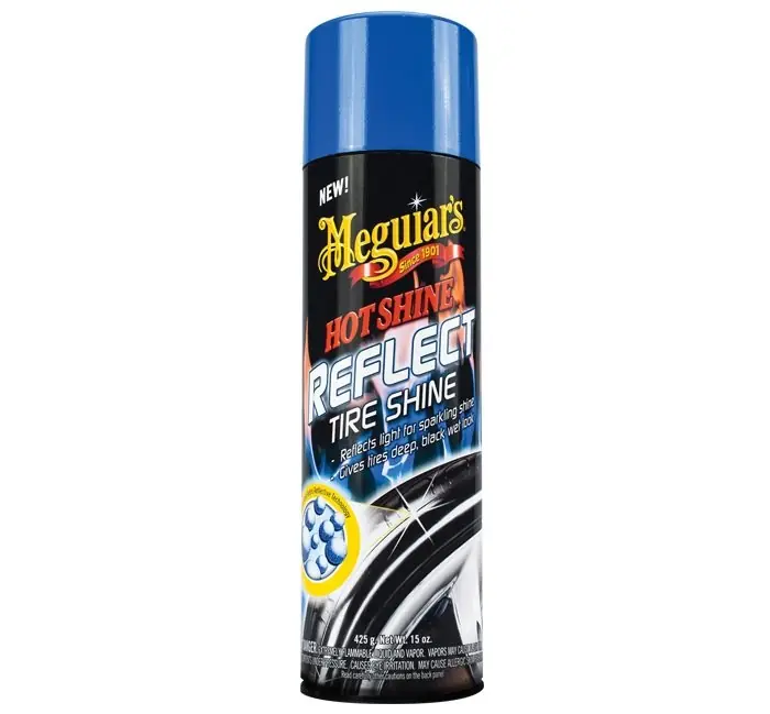 Objednat Nyní Lesk na pneumatiky MEGUIARS Hot Shine Reflect Tire Shine, unikátní třpytivý lesk, 425 ml