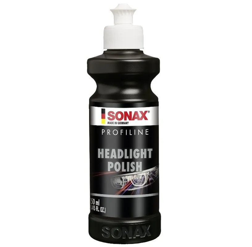 Víkendová Akce Politura pro renovaci plastových světlometů SONAX HEADLIGHT POLISH, 250 ml