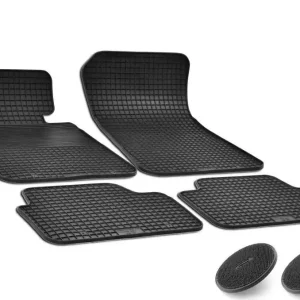 Víkendová Akce Gumové koberce BMW 1 E87 (2004 - 2011) s fixací suchý zip Flauschpad GUZU