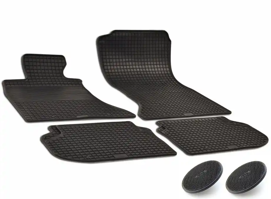 Gumové koberce BMW 5 F10 F11 (2010 - 2017) s fixací suchý zip Flauschpad GUZU Výhodná Nabídka