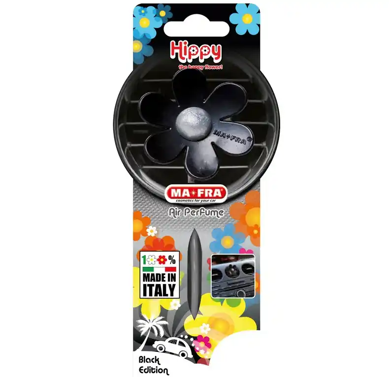 Vůně do auta HIPPY v podobě květinky - vůně Black Edition - Mafra Časově Omezené