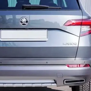 Difuzor zadního nárazníku Škoda Karoq (2017 - 2022) - stříbrný - Milotec Levný