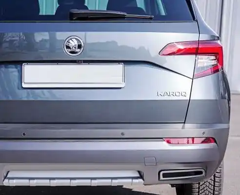 Difuzor zadního nárazníku Škoda Karoq (2017 - 2022) - stříbrný - Milotec Levný