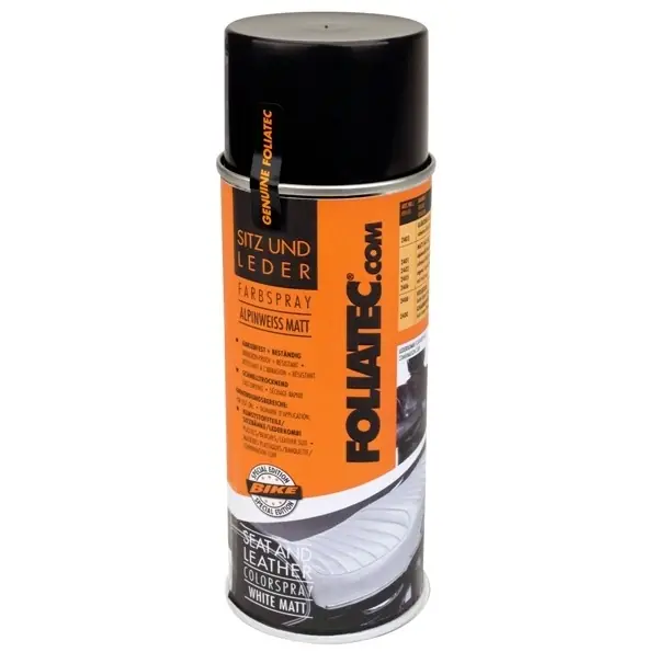 Must-Have Bílá matná barva na kůži a koženku FOLIATEC Seat & Leather 2401, 400 ml