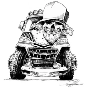 Samolepka na auto s motivem MONSTER TRUCK - Avisa Rychlé Dodání