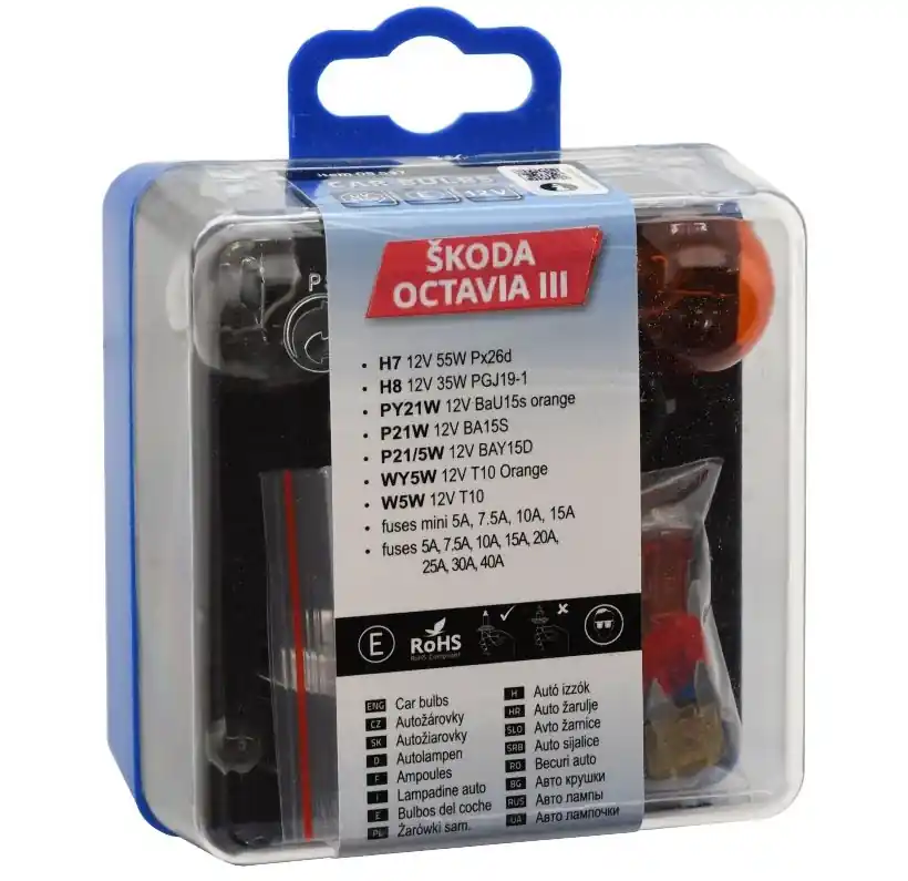 Servisní krabička autožárovek Škoda Octavia III (H7 + H8) - Compass Aktuální