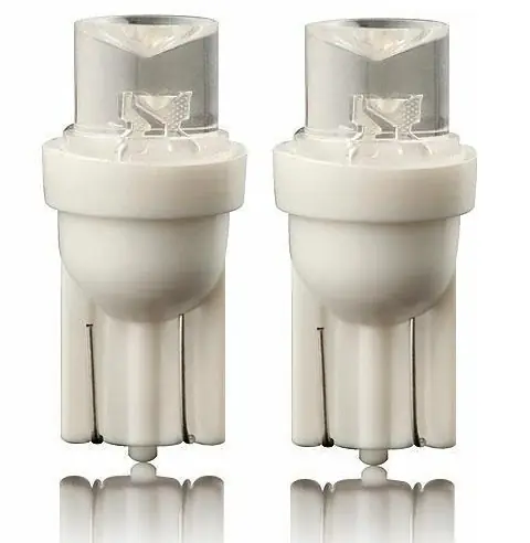 LED žárovky W5W T10 COMPASS, rozptylové 1 LED, bílé 6000K, 2 ks Cenová Bomba