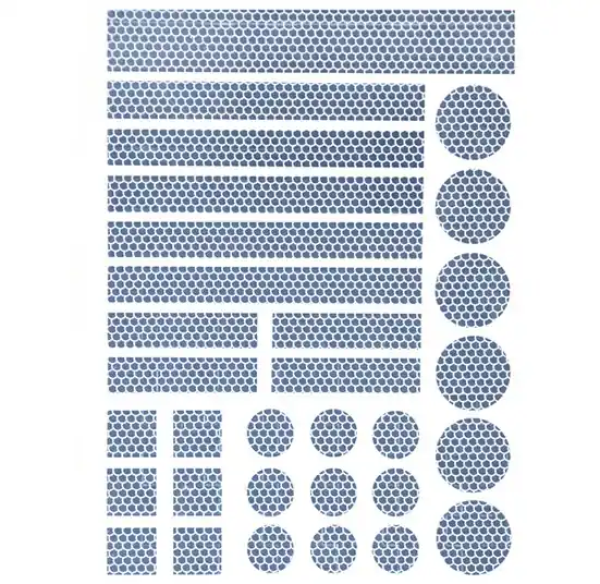 Originální Sada samolepících reflexních prvků PLUSLITE®, 31 ks, bílé