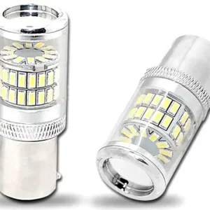 LED žárovky BAU15S, 48x LED Epistar 3014 + zrcátko, bílé, 2 ks Zlevněný