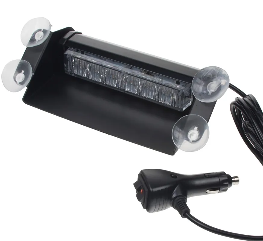 LED predátor do auta 6x3W, 12-24V, modrý s 26 režimy blikání, 210 mm STUALARM Omezená Nabídka