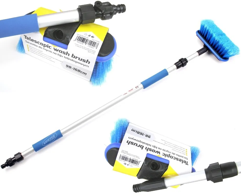 Teleskopický kartáč na auto - průtokový (98 - 168 cm) - model BRUSH-06 - Vertex Rychlé Dodání
