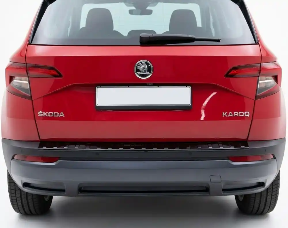 Autentický Plastový kryt prahu zadních dveří Škoda Karoq (od roku 2017>) černý MILOTEC