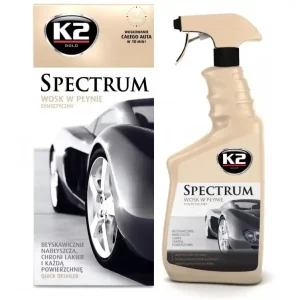 Ihned K Objednání Rychlý syntetický vosk K2 SPECTRUM s mikrovláknovou utěrkou, 700 ml