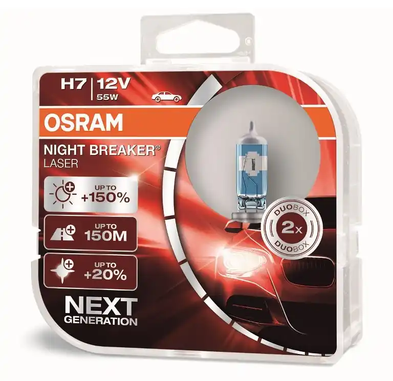 Žárovky H7 Osram Night Breaker Laser NEXT GENERATION +150% (DUO BOX 2 ks) Originální