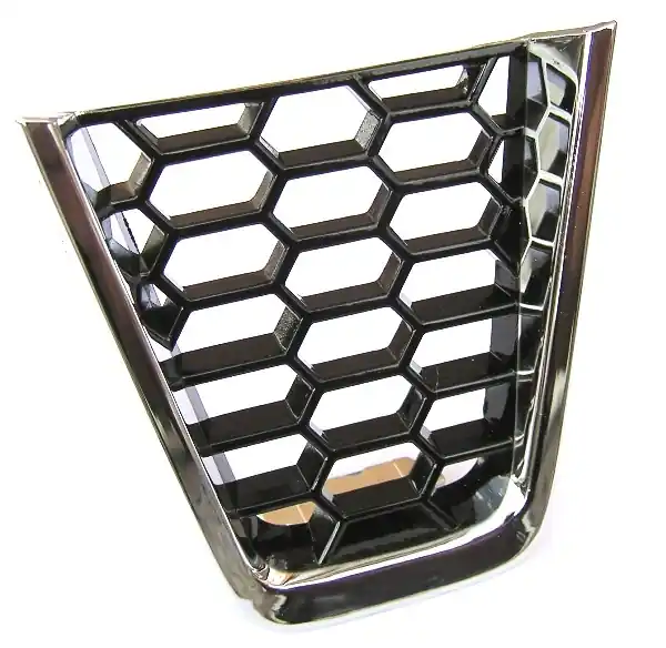 Nová Kolekce Plaketka do zkoseného volantu Škoda Superb II Facelift (2013 - 2015) - RS style Honeycomb BLACK / CHROME