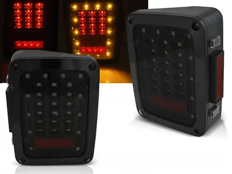 CHRYSLER JEEP WRANGLER JK 07-18 - zadní LED světla černá kouřová Top Prodej