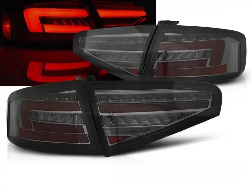 Rychlé Dodání AUDI A4 B8 12-15 SEDAN - zadní LED světla kouřová s dynamickým blinkrem