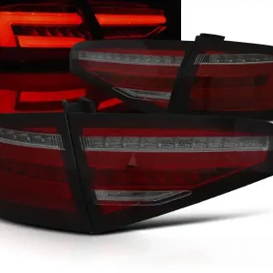 Akční Nabídka AUDI A4 B8 12-15 SEDAN - zadní LED světla červeno kouřová s dynamickým blinkrem