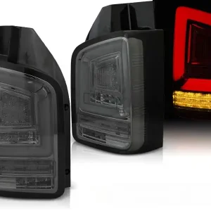 Poslední Šance VW T6 15-19 TWIN DOOR - zadní LED světla kouřová LED BAR s dynamickým blinkrem