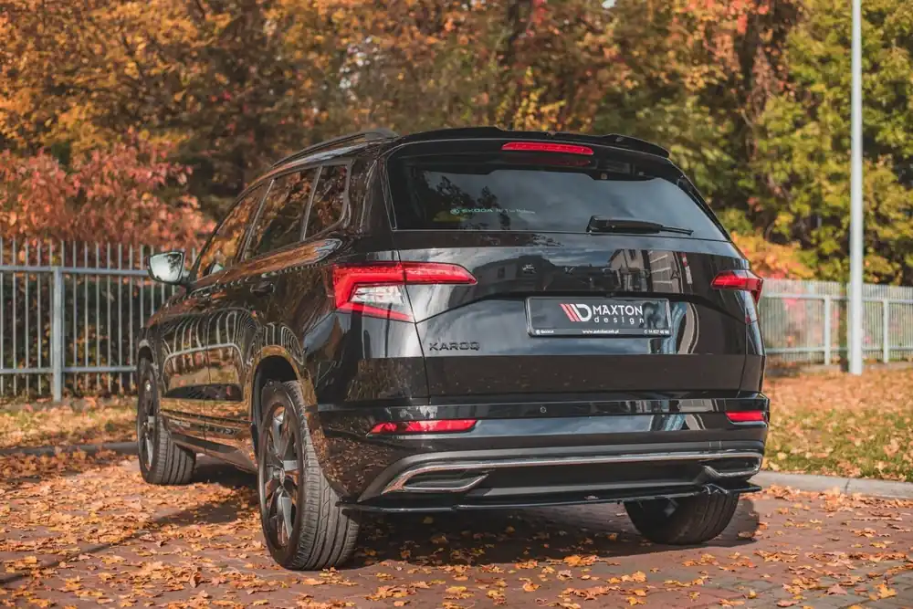 Maxton Design spoiler pod zadní nárazník pro Škoda Karoq Sportline 2017- Víkendová Akce