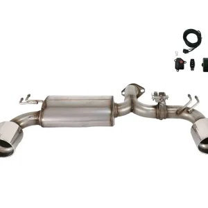 Ověřený ULTER SPORT Sportovní výfuk MITSUBISHI Lancer EVO X 2007-2015, 2x duplex koncovka kulatá 120mm