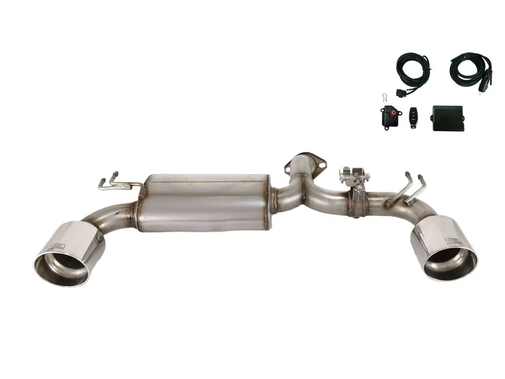 Ověřený ULTER SPORT Sportovní výfuk MITSUBISHI Lancer EVO X 2007-2015, 2x duplex koncovka kulatá 120mm