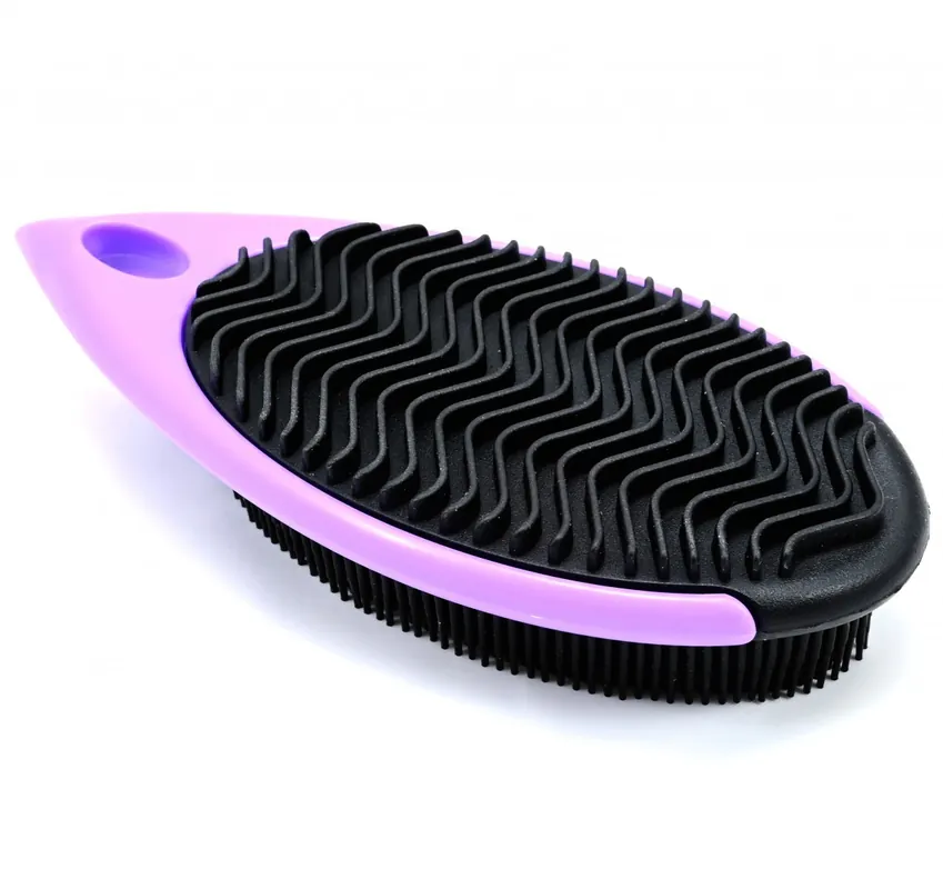 Poka Premium Shaggy purple rubber brush kartáč na psí chlupy Víkendová Akce