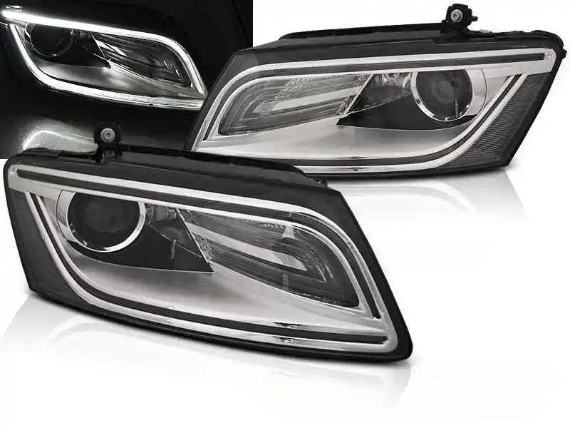 Hit Sezóny Audi Q5 12-17 - přední chrom světla s LED denním svícením