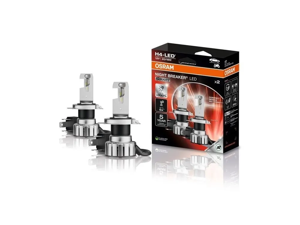 OSRAM LED žárovky H4 NIGHT BREAKER 12V +220% Přímo Od Výrobce