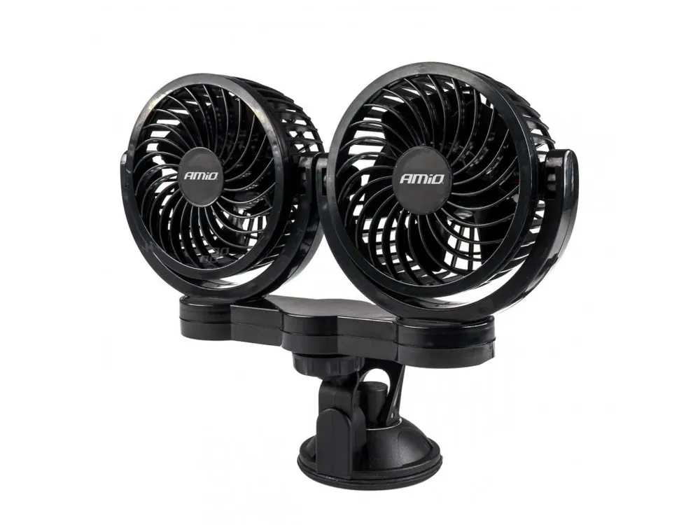 Ventilátor do auta s přísavkou 2x4" 24V Aktuální