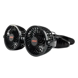 Ventilátor do auta s klipem 2x4" 12V Výprodej