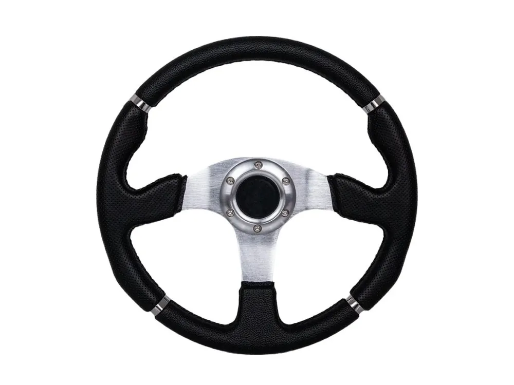 Sportovní volant Pro 350 mm offset 0 mm, kůže černá Sleva