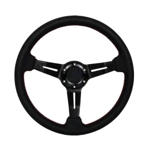 Sportovní volant Pro 350 mm offset 60 mm, kůže černá Nízká Cena