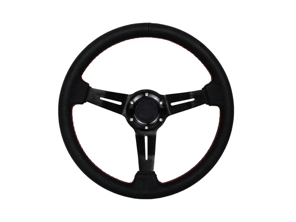 Sportovní volant Pro 350 mm offset 60 mm, kůže černá Nízká Cena